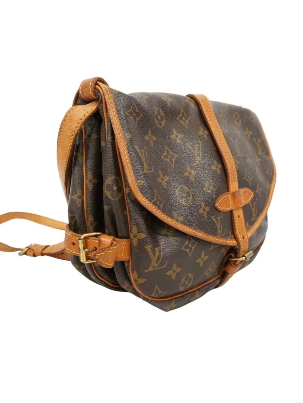 ★SOLD★ Louis Vuitton Shoulder Bag Monogram Saumur 30 Brown - Picture 2 of 10
